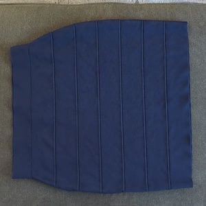 INC Navy Blue Bodycon Mini Skirt Size L.